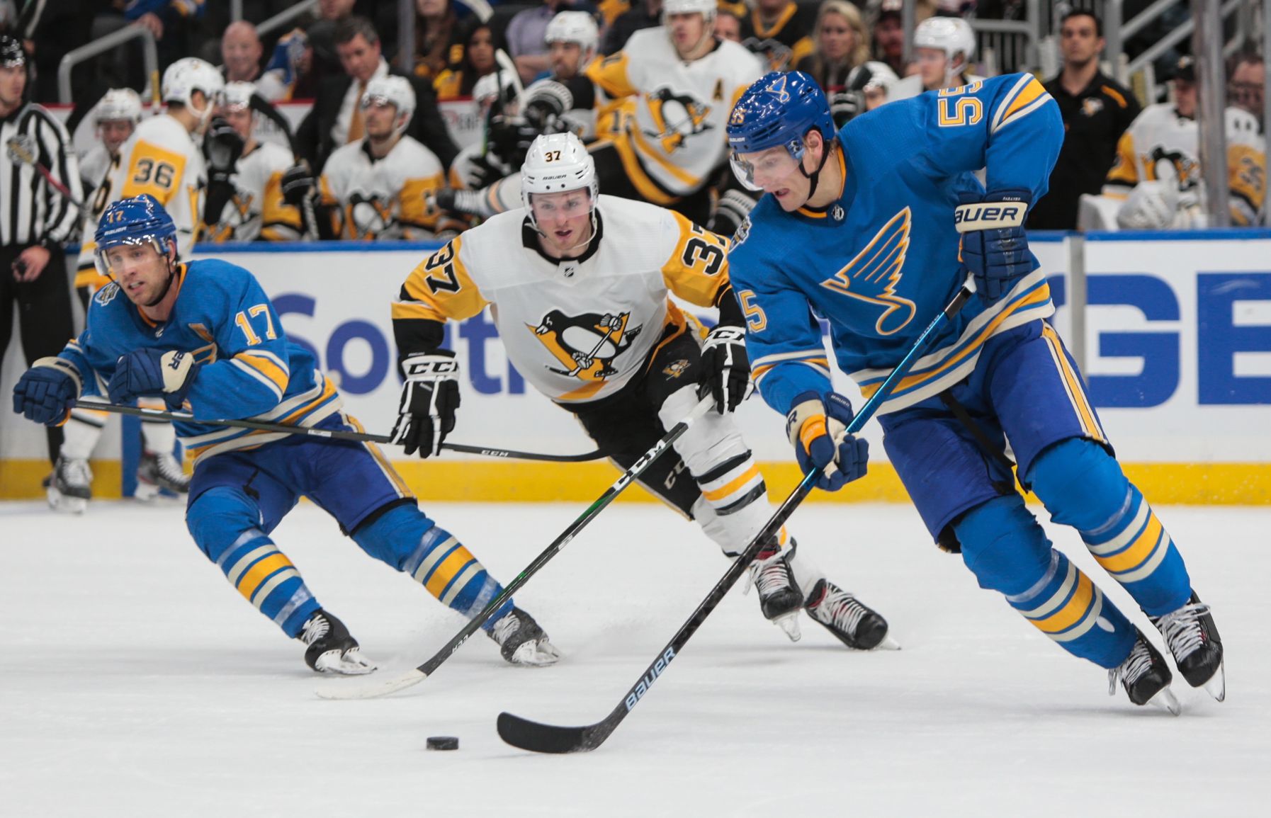 Blues take on Penguins at home